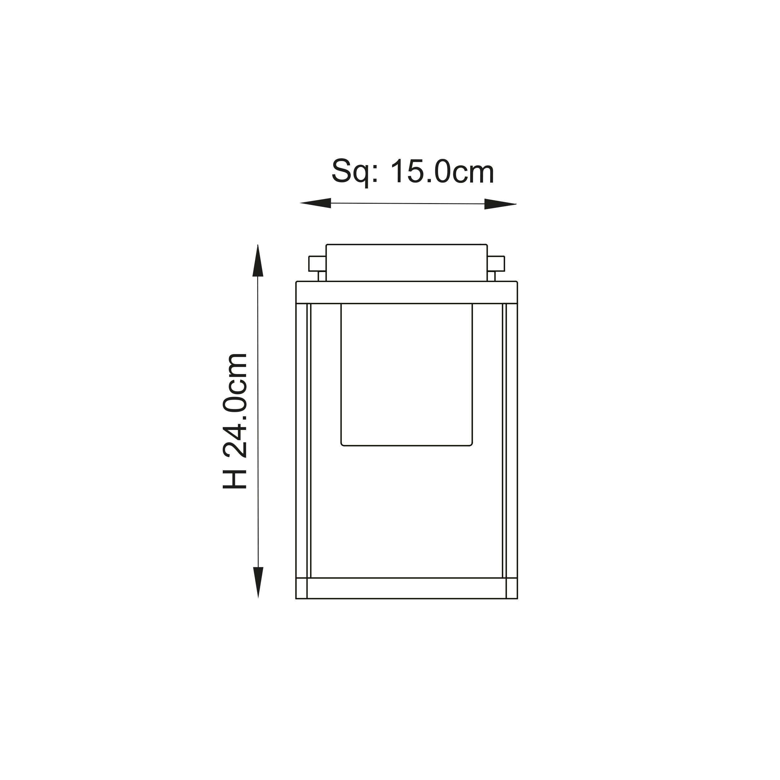 Endon Voyage USB IP44 Table Lantern - Matt Black