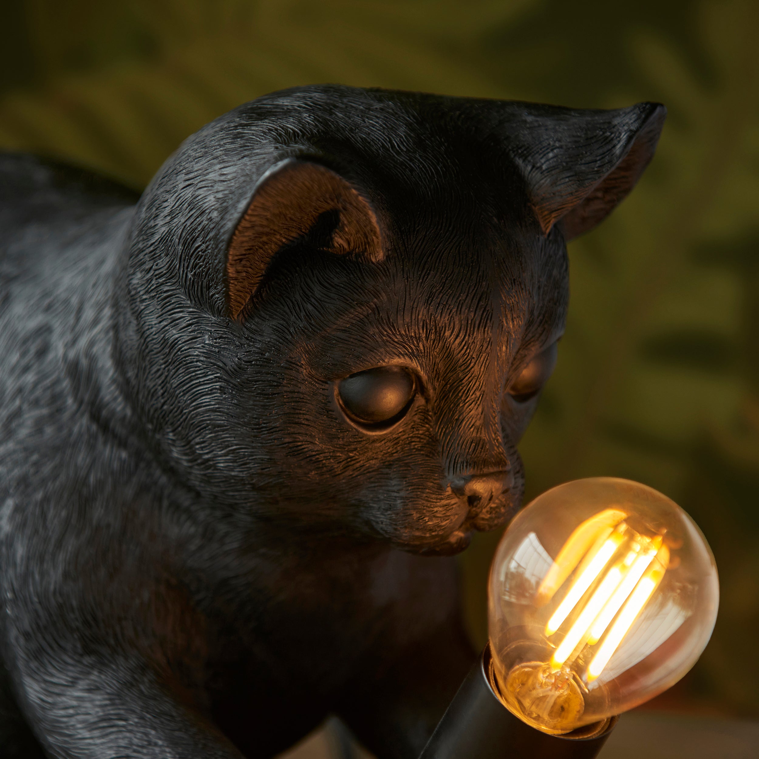 Endon Kitten 1 Light Table Lamp - Matt Black