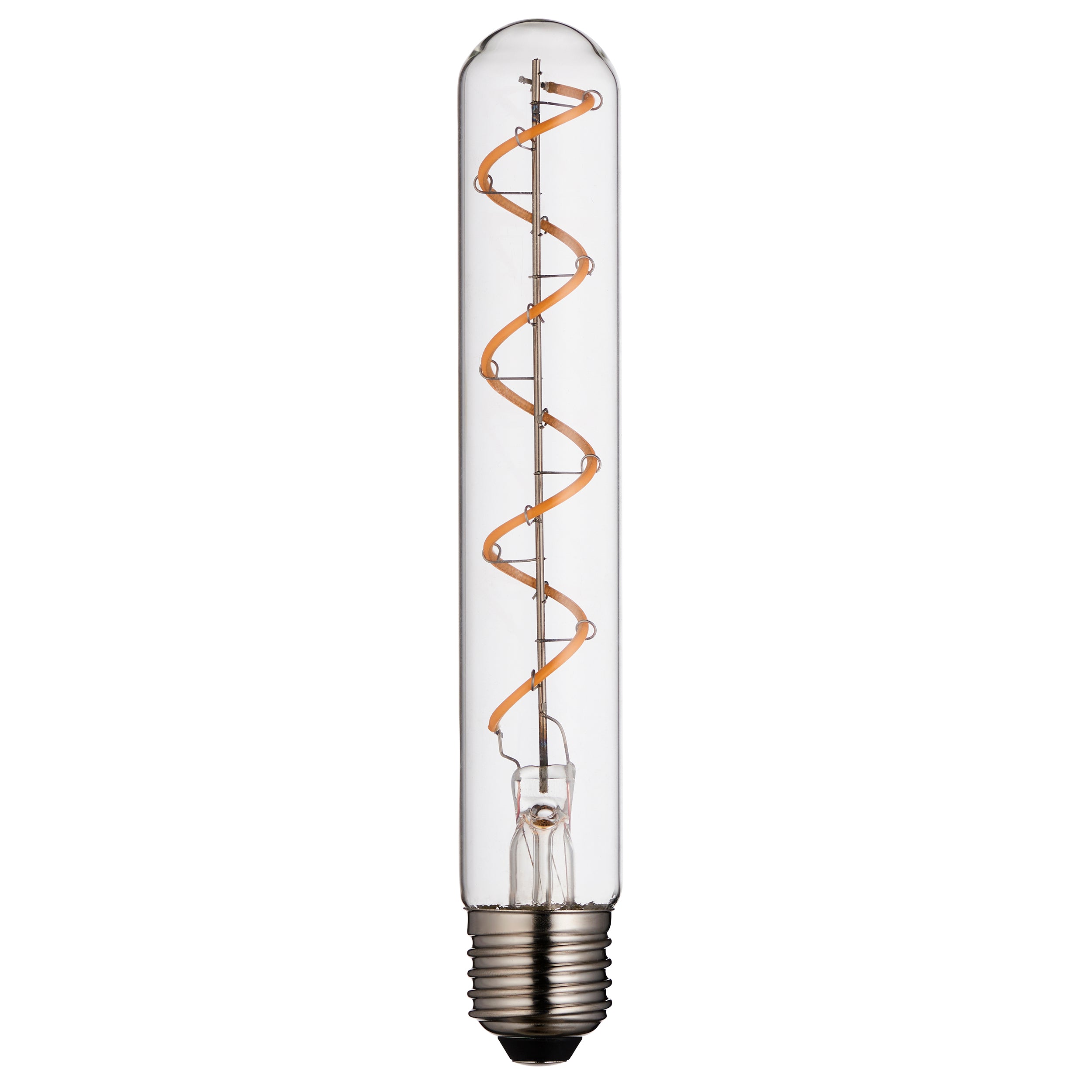 Endon E27 4W LED Spiral Tubular Bulb - 2200K - Dimmable - Clear Glass