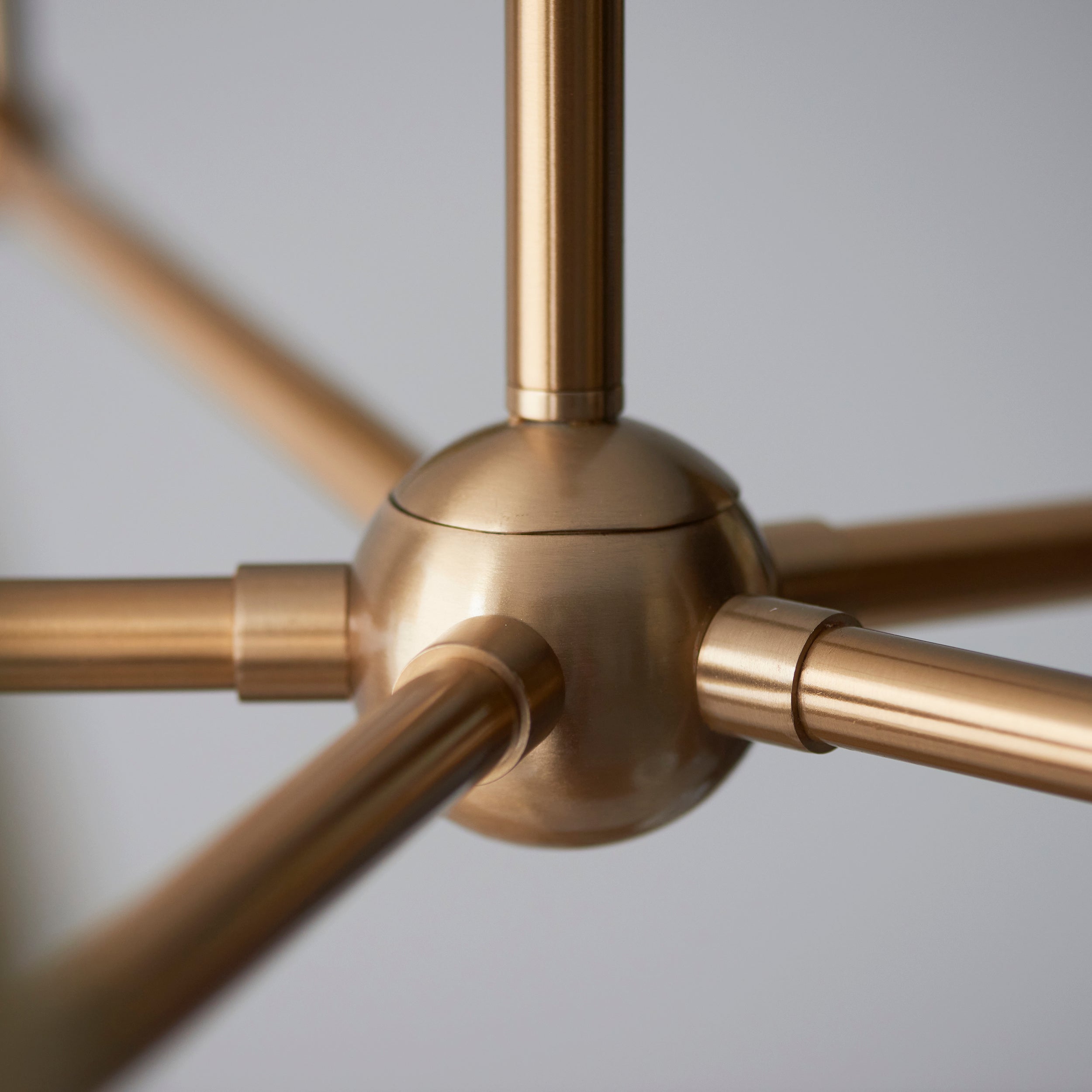 Endon Santiago 5 Light Pendant - Brushed Aged Brass Plate