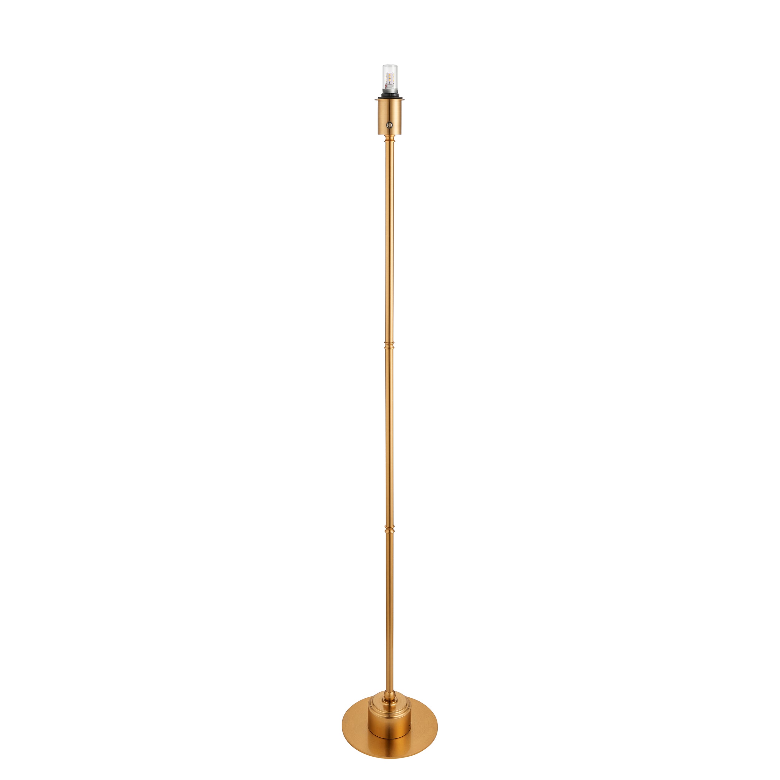 Endon Burley Rechargeable  Floor Lamp - Brushed Aged Brass Plate