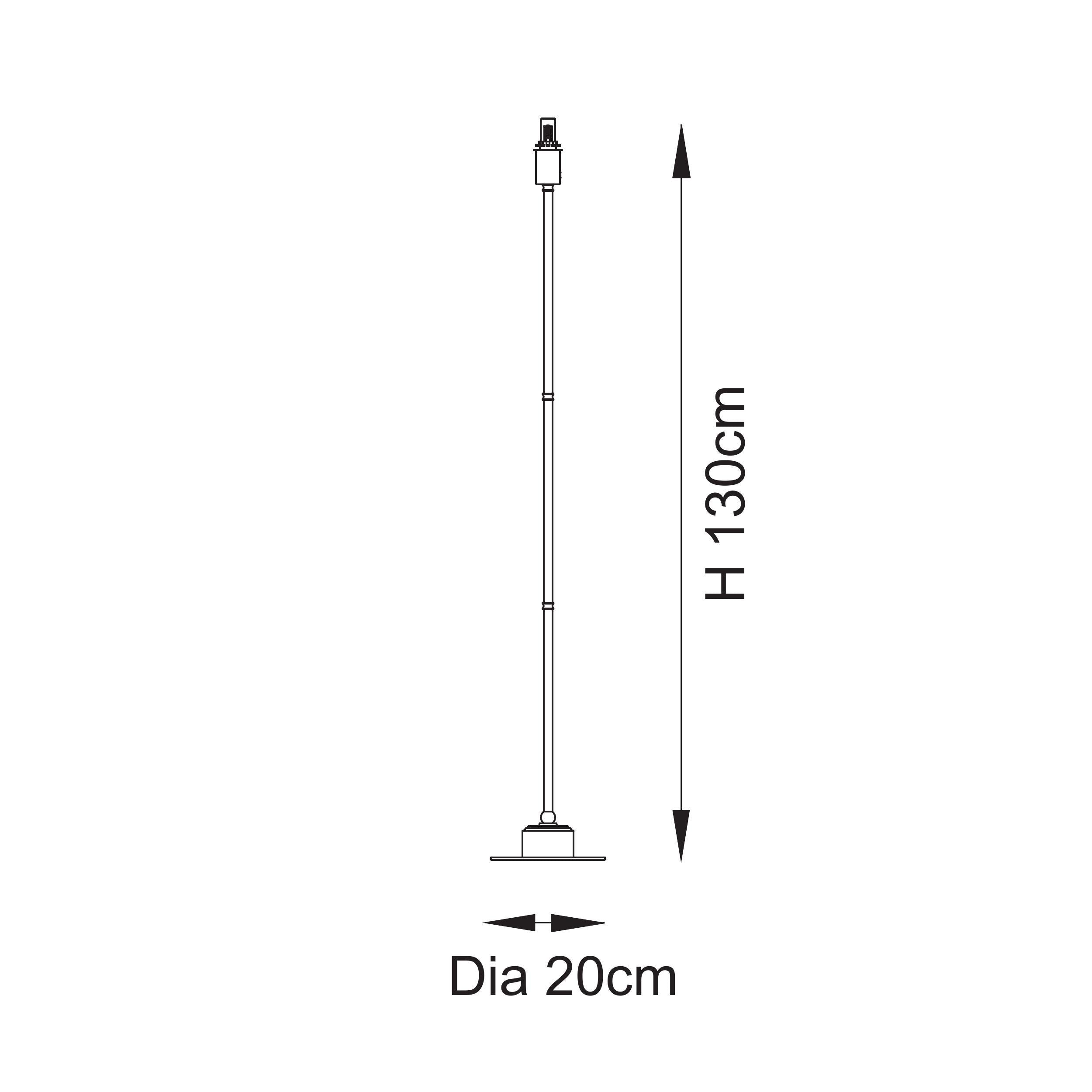 Endon Burley Rechargeable  Floor Lamp - Brushed Aged Brass Plate