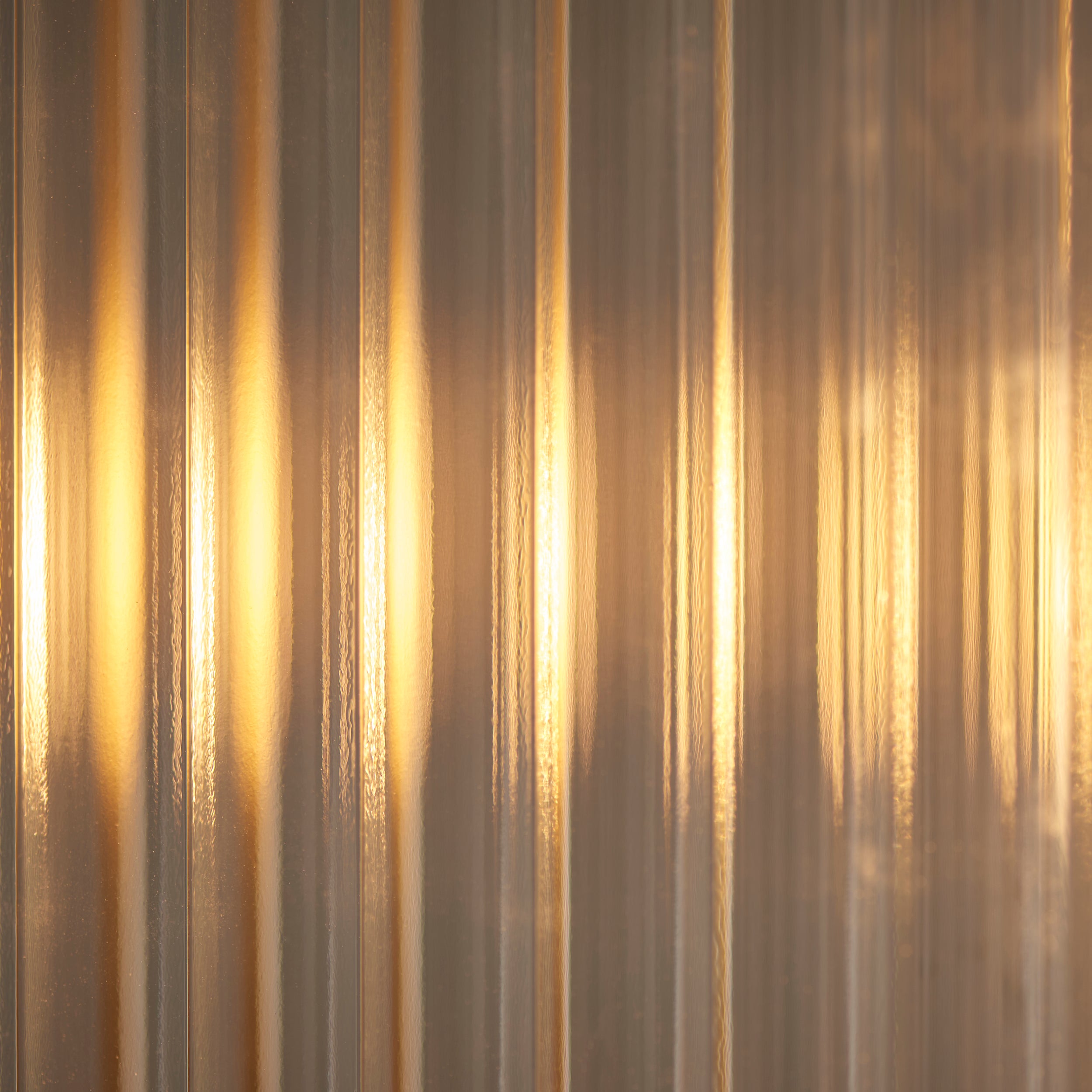 Endon Ridgeton 4 Light Pendant - Antique Brass Plate & Clear Ribbed Glass