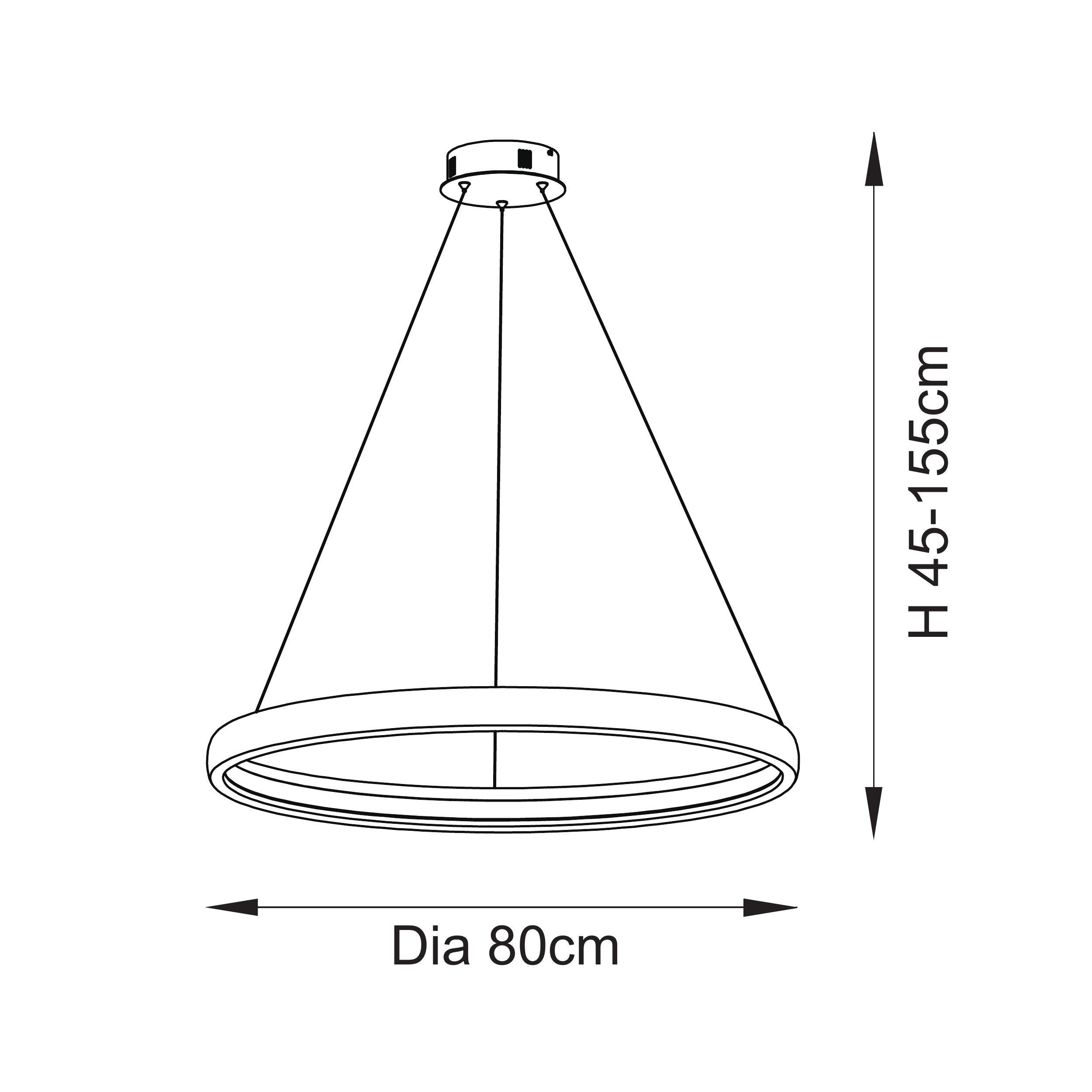 Endon Staten Single Light Pendant - French Gold Finish & White Silicone