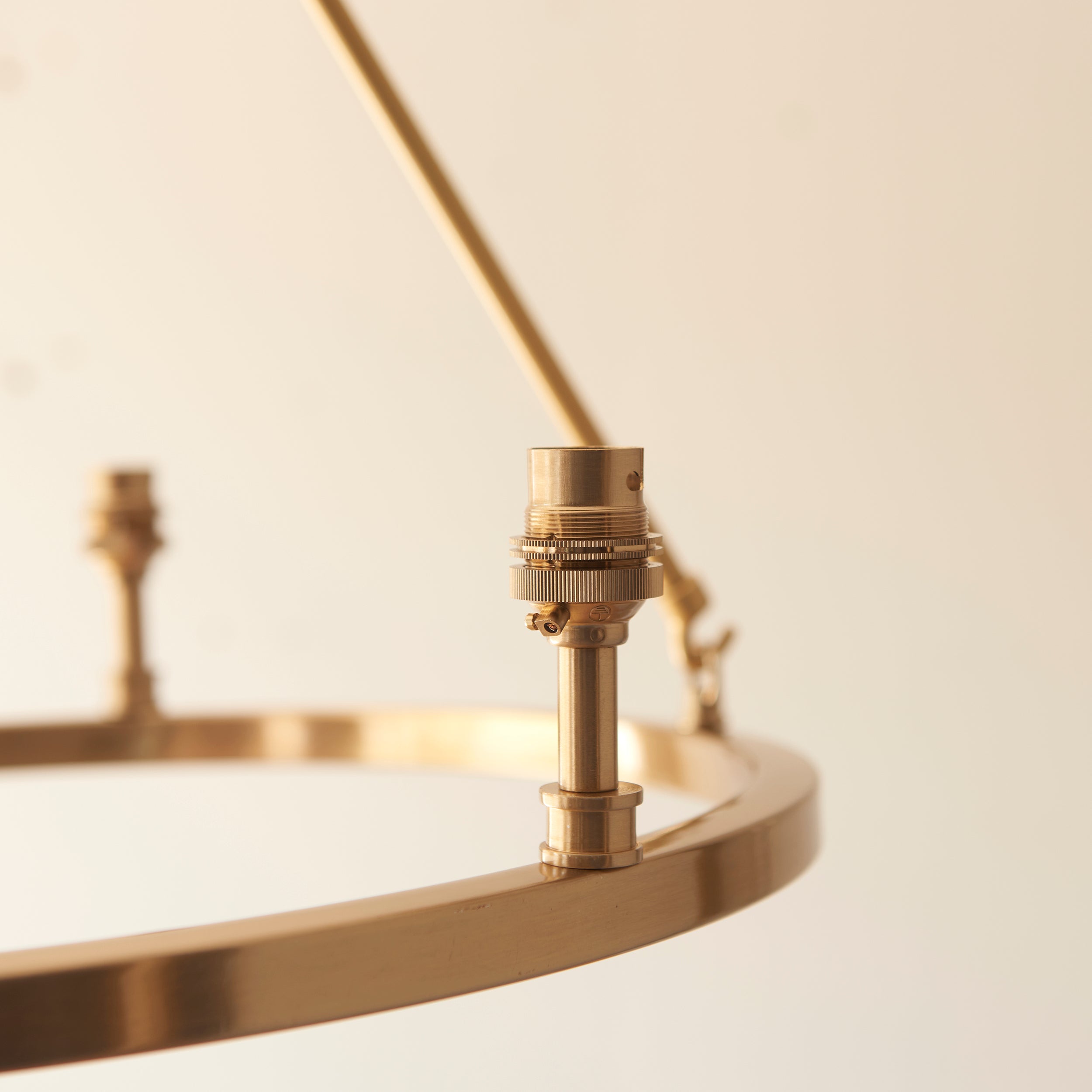 Endon Chester 3 Light Pendant - Brushed Aged Brass Plate