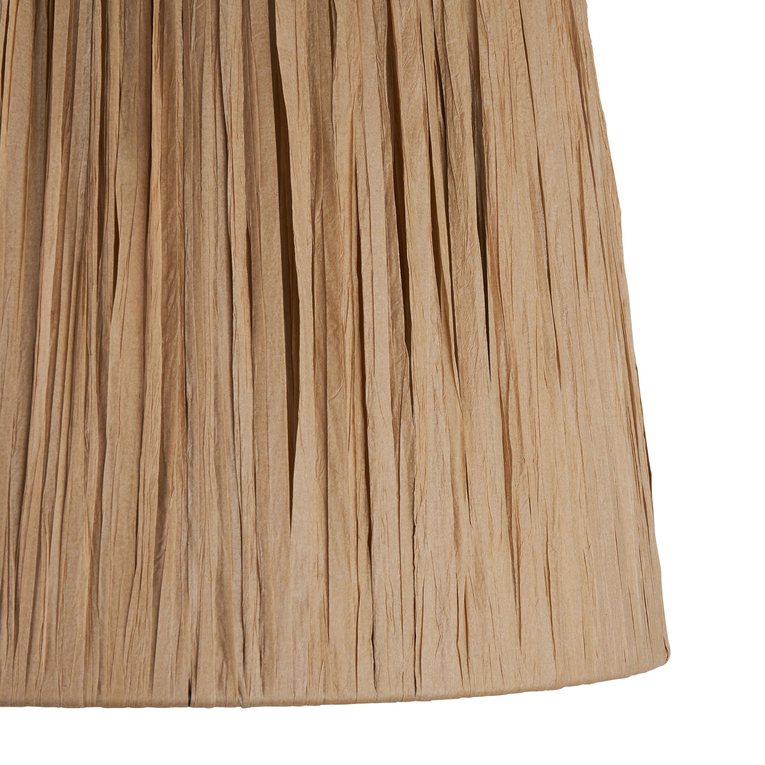 Endon Raffia Single Light Shade - Natural Raffia