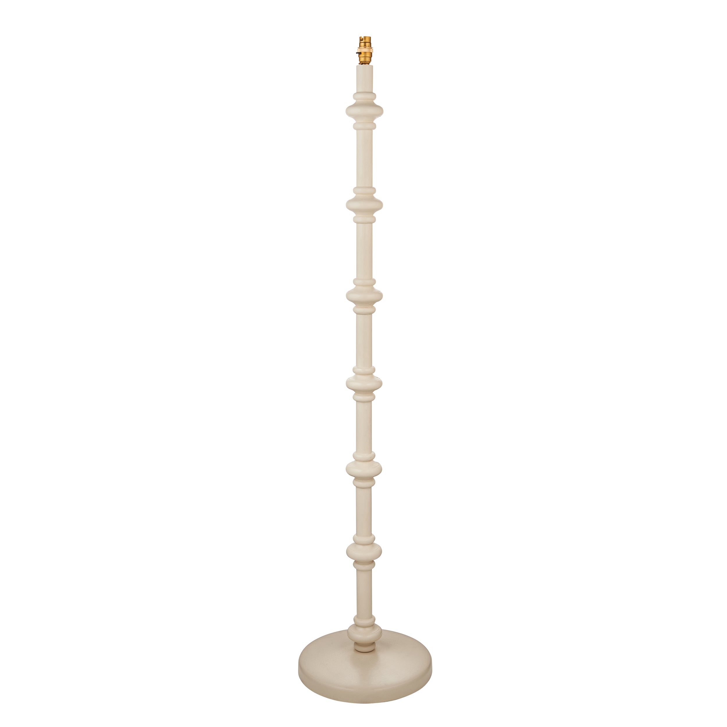Endon Carnaby Single Light Floor - Satin Almond White Paint