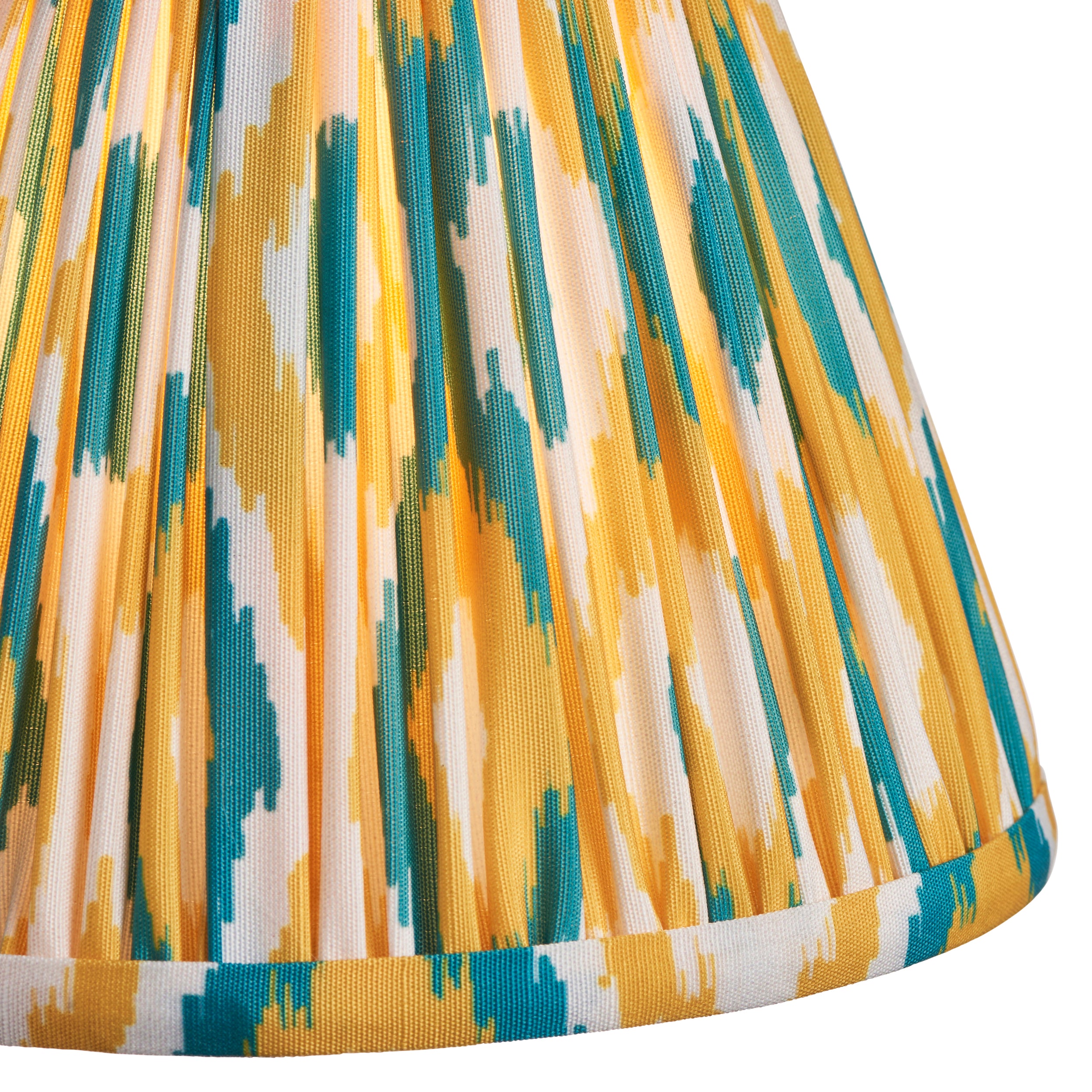 Endon Ikat Single Light Shade 16cm - Yellow & Jade