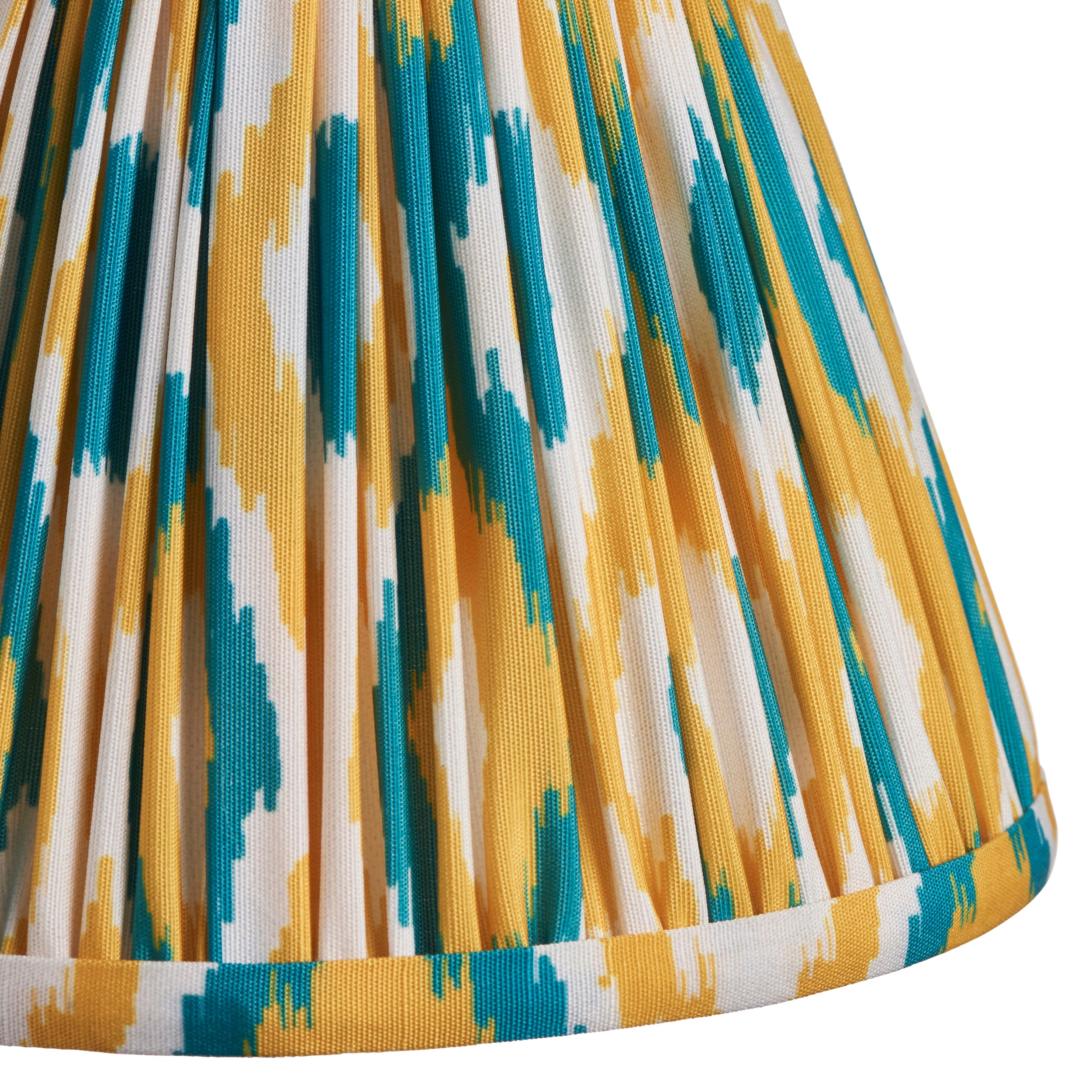 Endon Ikat Single Light Shade 16cm - Yellow & Jade