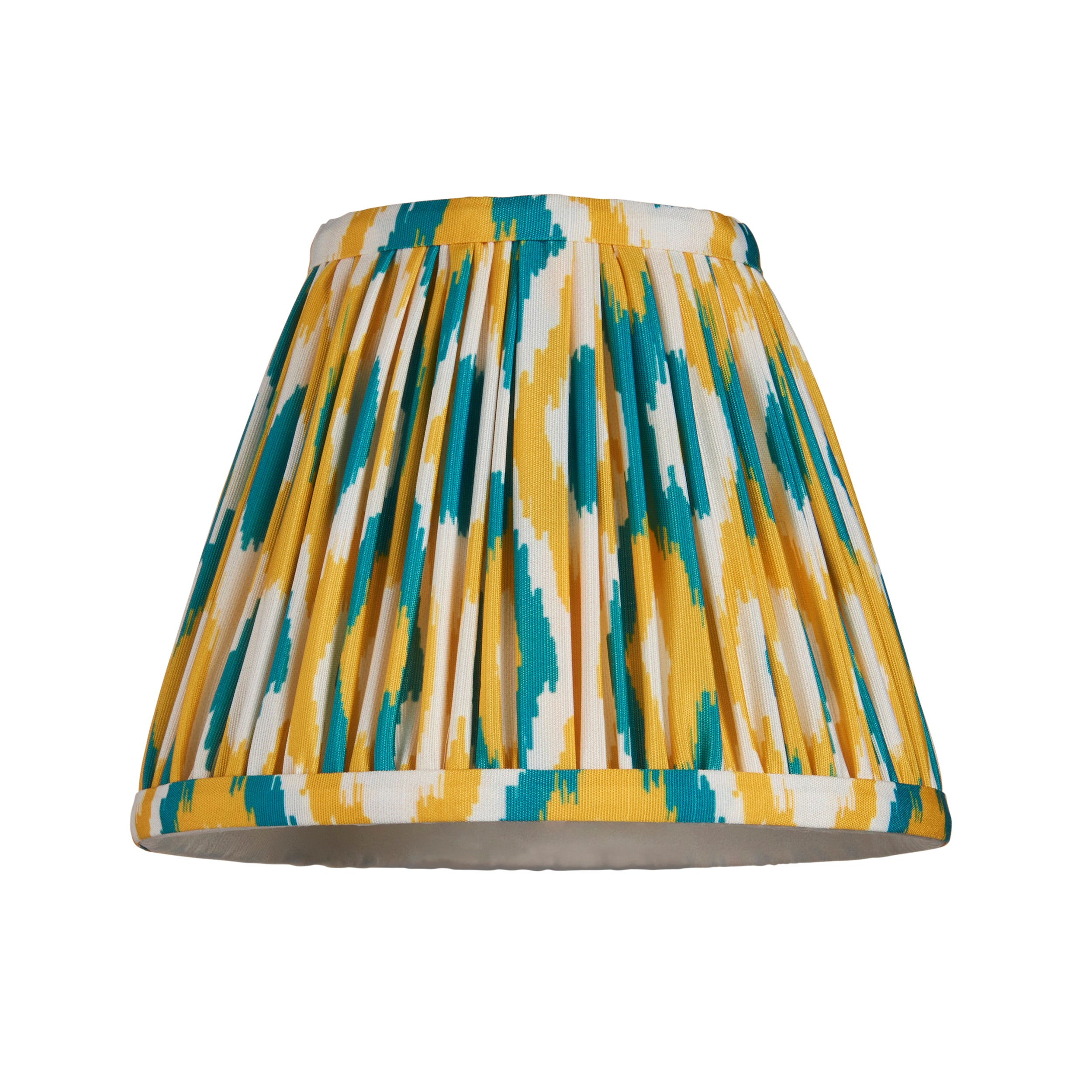 Endon Ikat Single Light Shade 16cm - Yellow & Jade