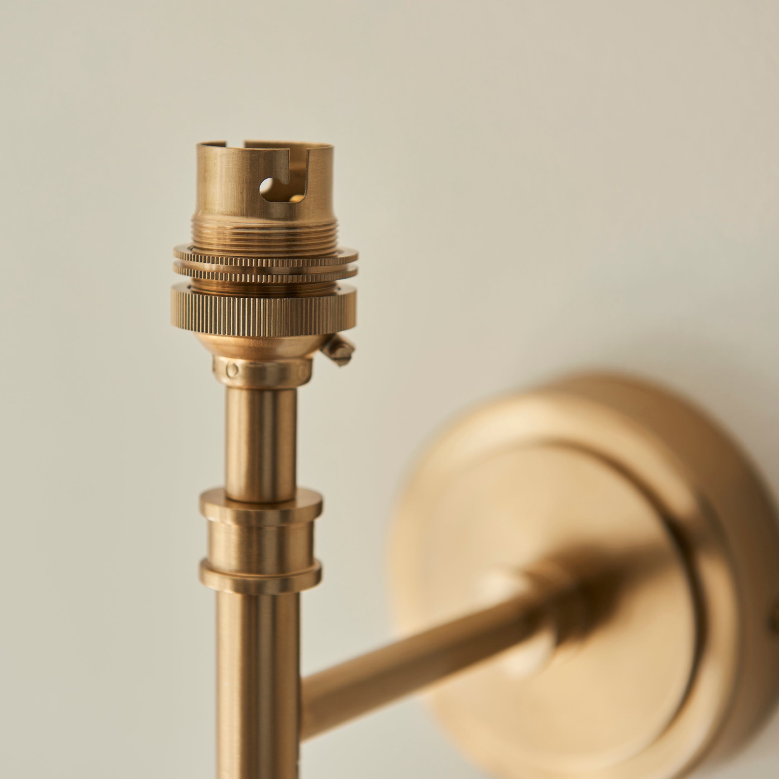 Endon Chester Single Light Wall - Brushed Aged Brass Plate