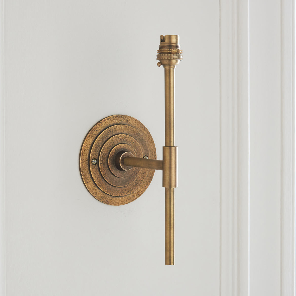 Endon Halo Tall Wall Fitting - Antique Brass Plate
