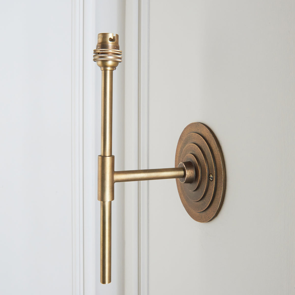 Endon Halo Tall Wall Fitting - Antique Brass Plate