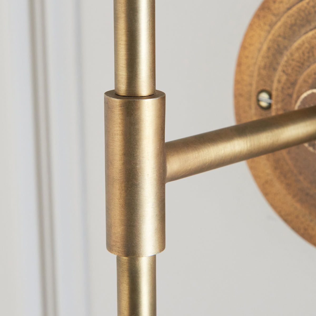 Endon Halo Tall Wall Fitting - Antique Brass Plate