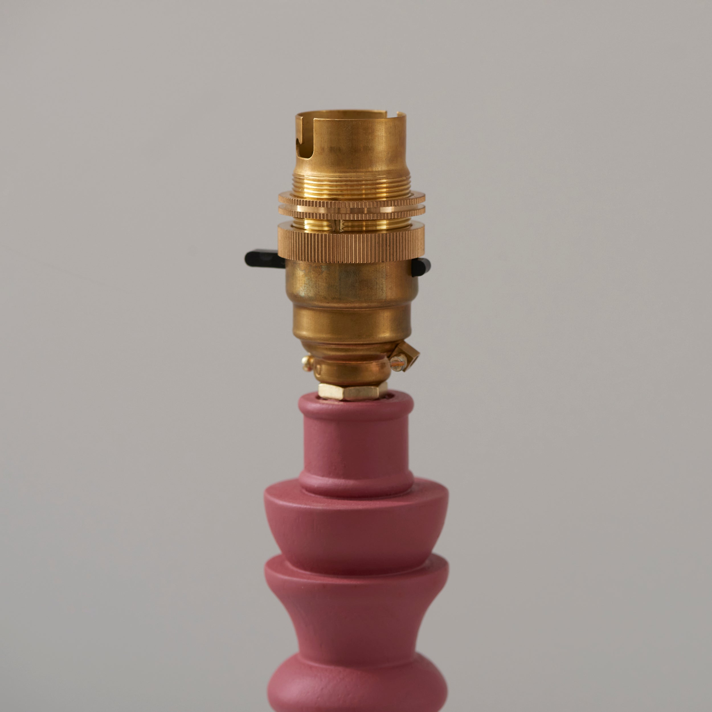 Endon Bibury Satin Pink Clay Table Lamp & Ripple 20cm Coral Pink Shade