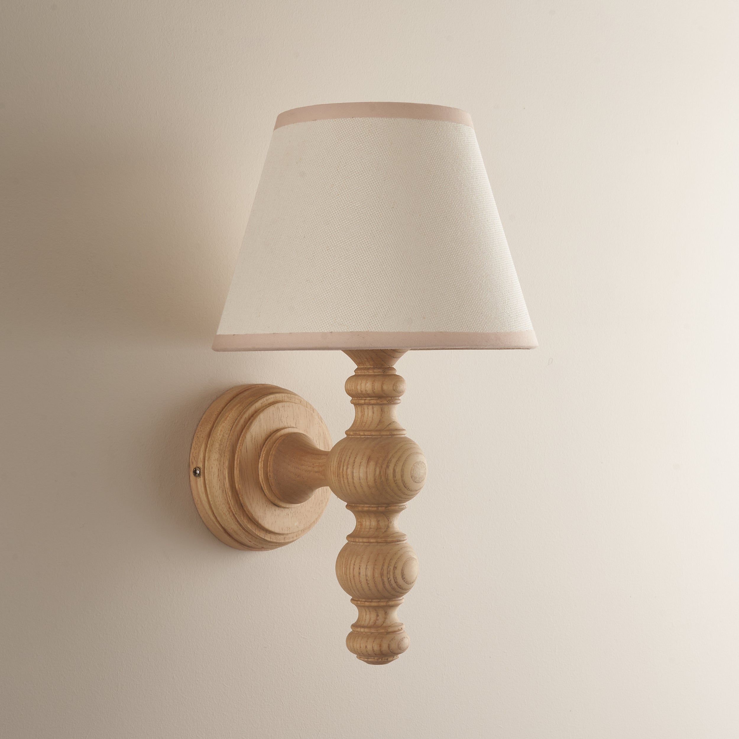 Endon Bibury Wall Light & Ivy 20cm Vintage White Shade