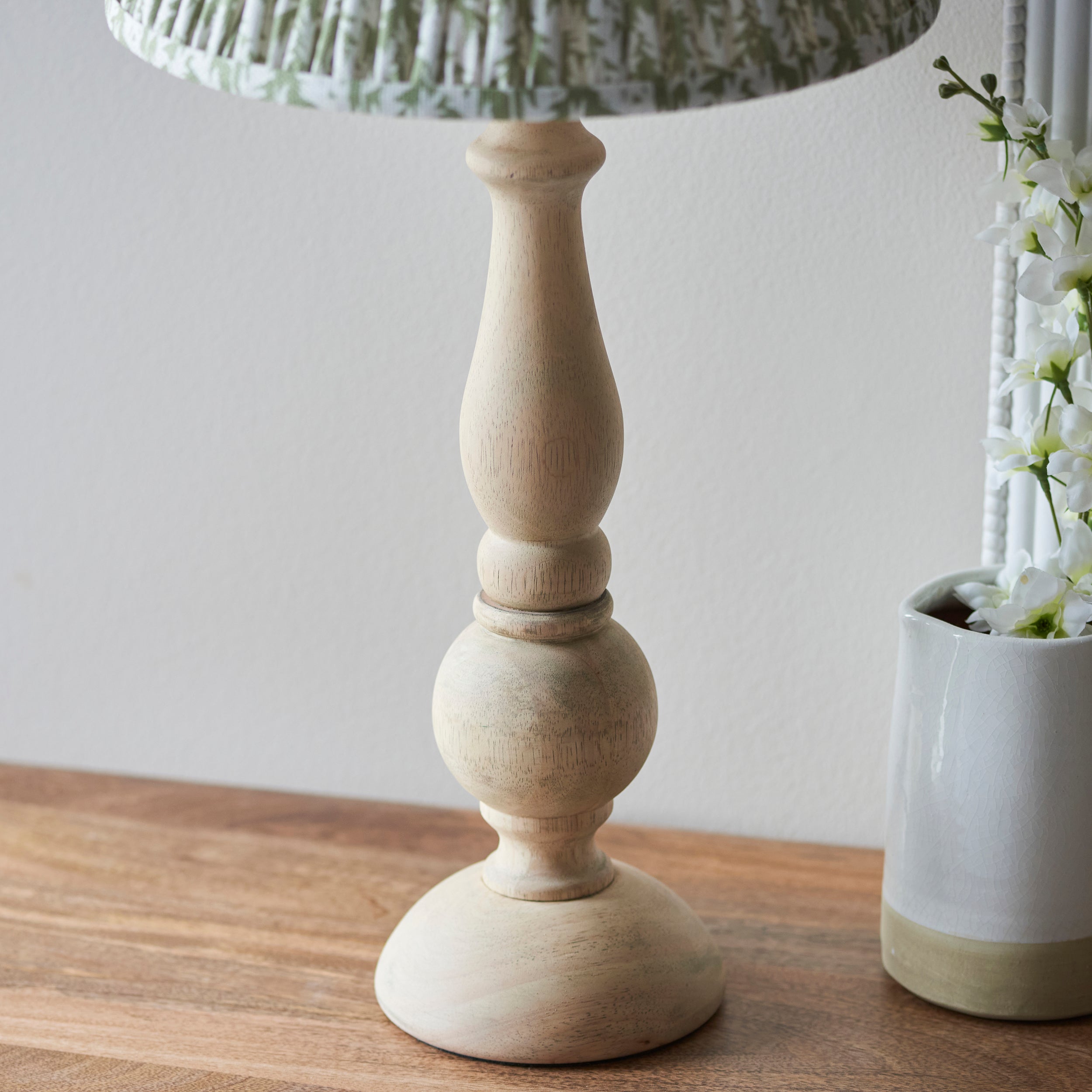 Endon Hidcote Table Lamp & Leaf 30cm Herb Garden Green Shade