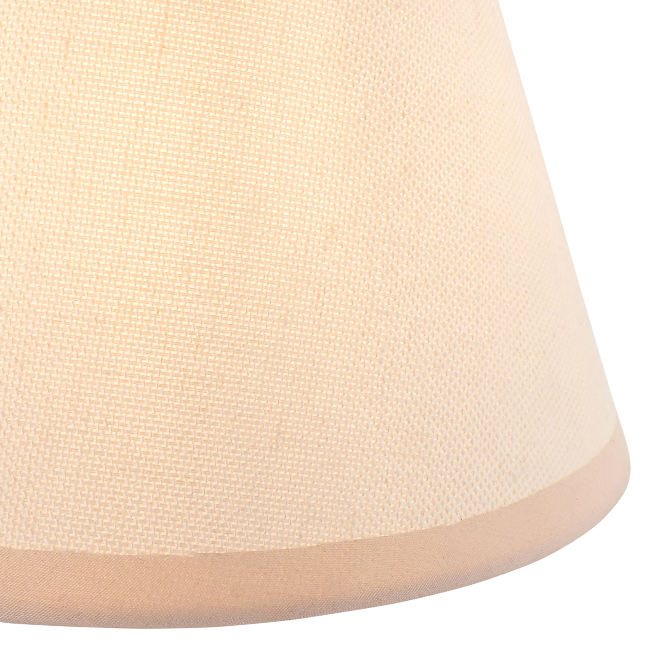 Endon Trobridge Rechargeable Table Lamp & Ivy 16cm Vintage White Shade