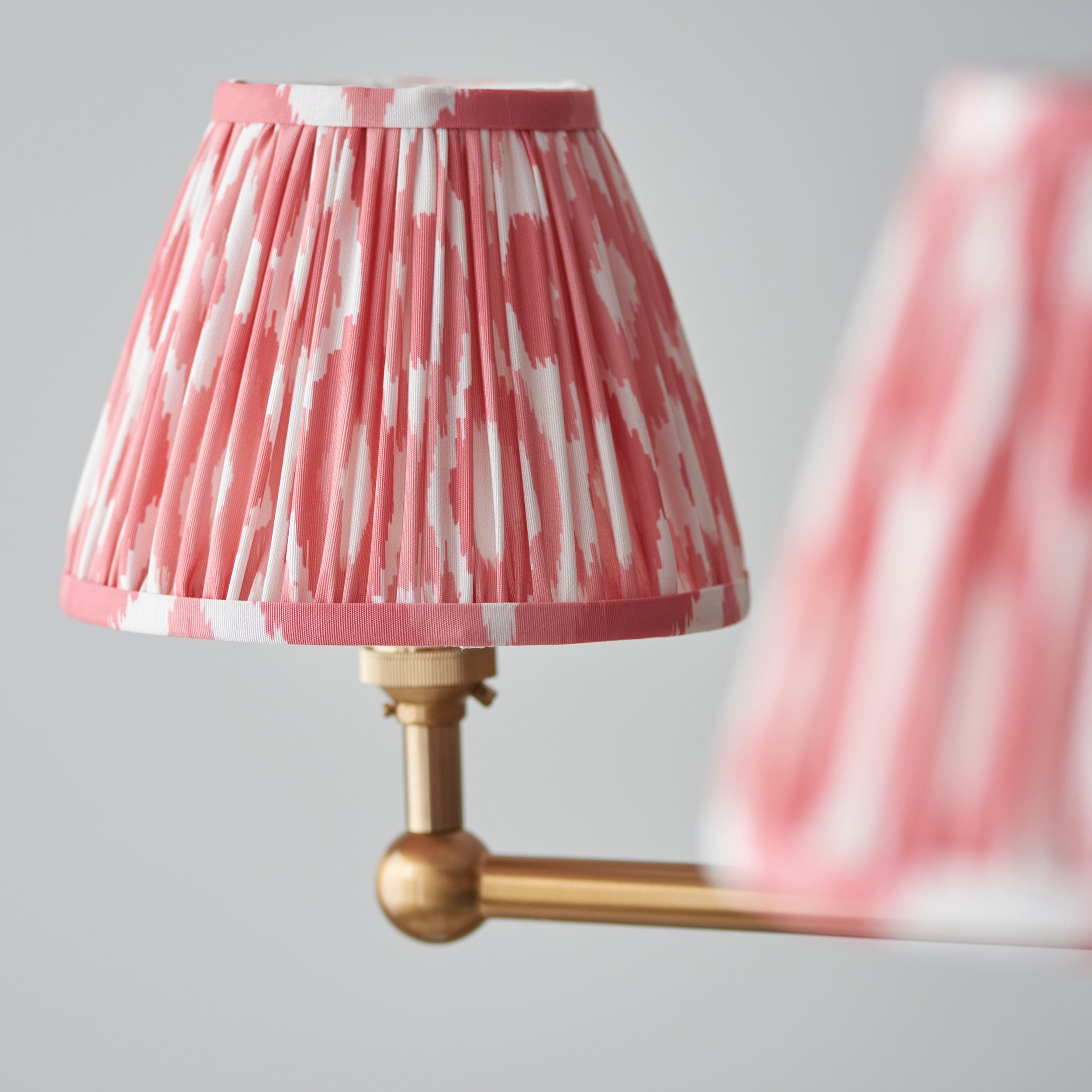 Endon Santiago Pendant & Ikat 16cm Coral Pink Shade