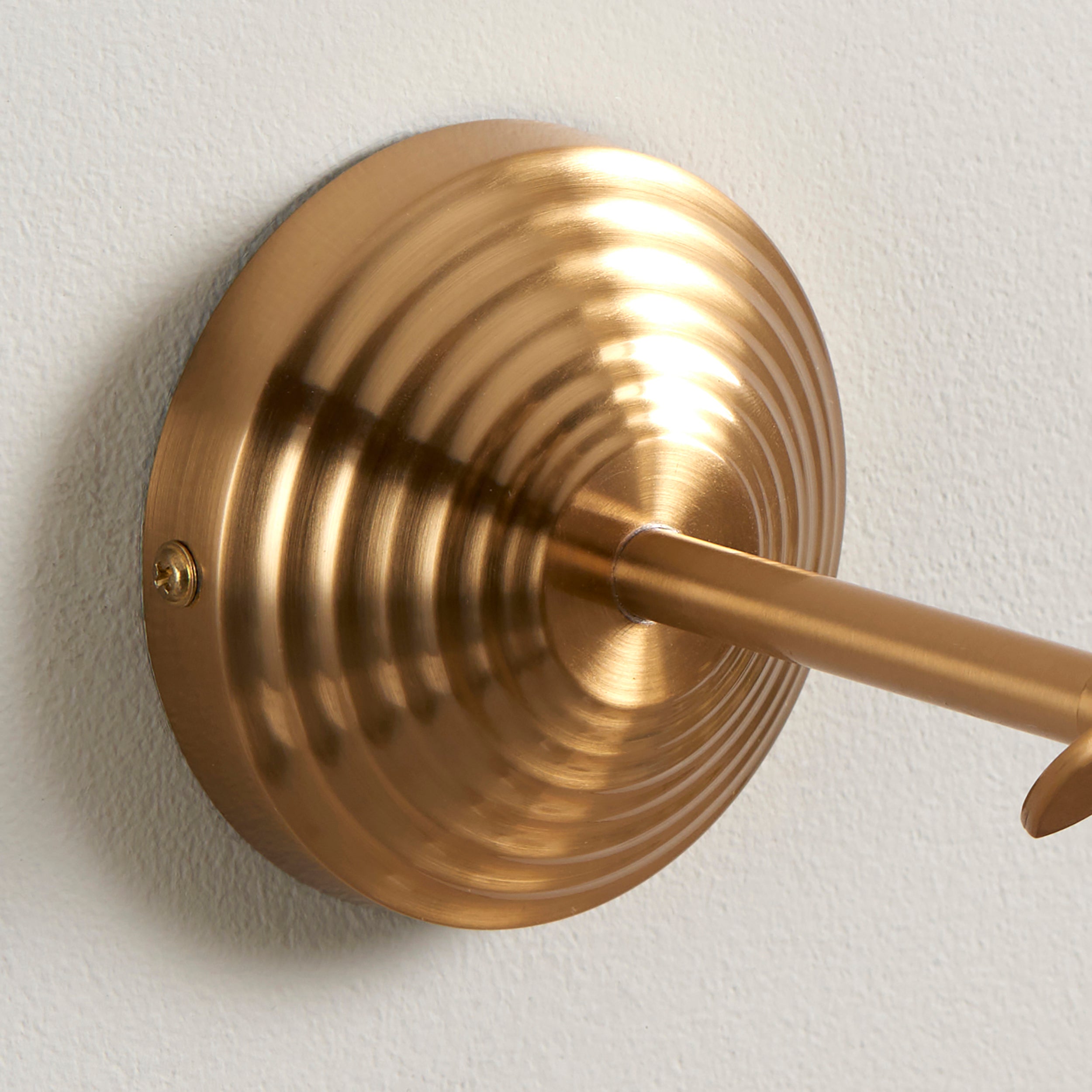 Endon Obelisk Wing Single Light Wall - Brushed Aged Brass Plate