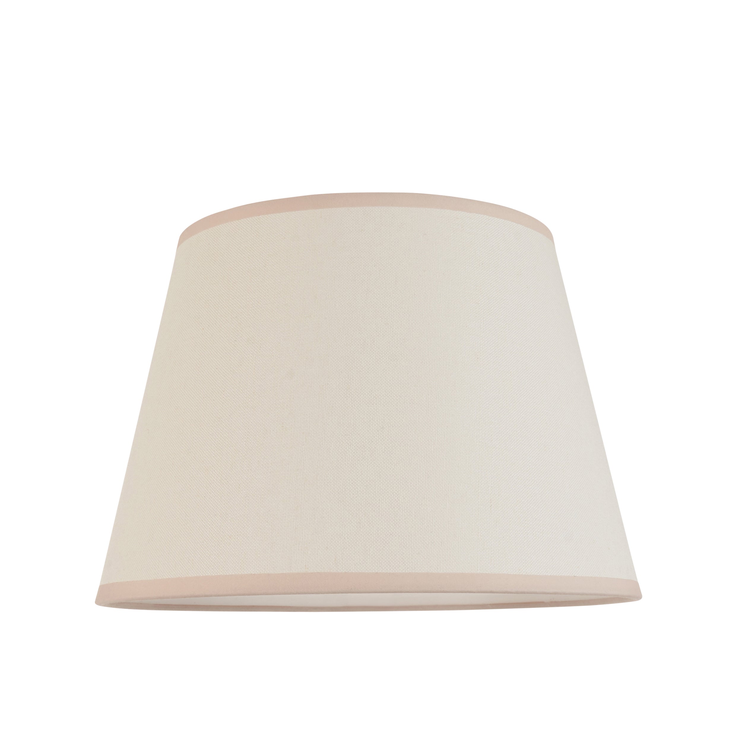 Endon Higgledy Floor Gloss Pink Clay Lamp & Ivy 35cm Vintage White Shade
