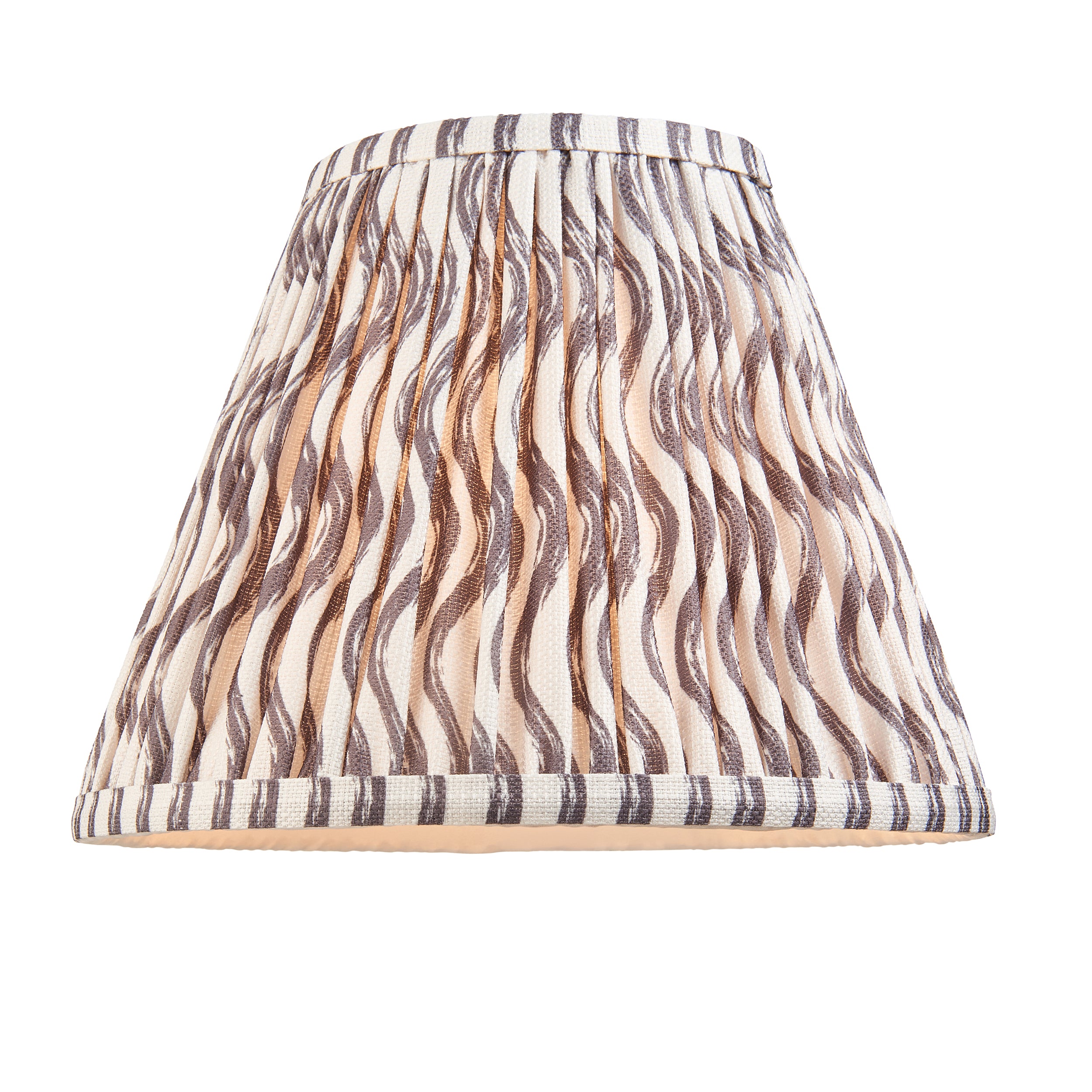 Endon Bobble Table Lamp & Ripple 25cm Pearl Grey Shade