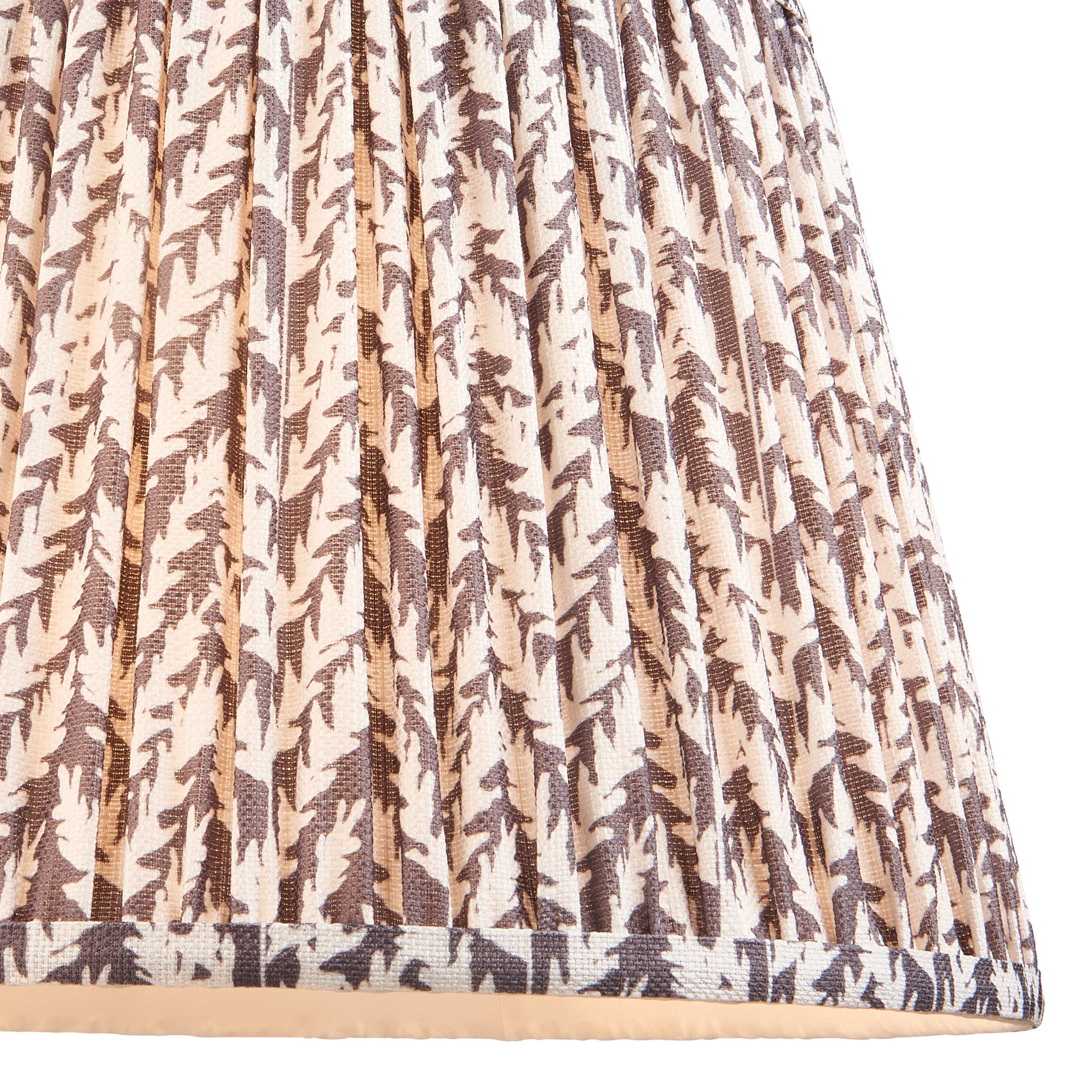 Endon Borello Table Lamp & Leaf 35cm Pearl Grey Shade