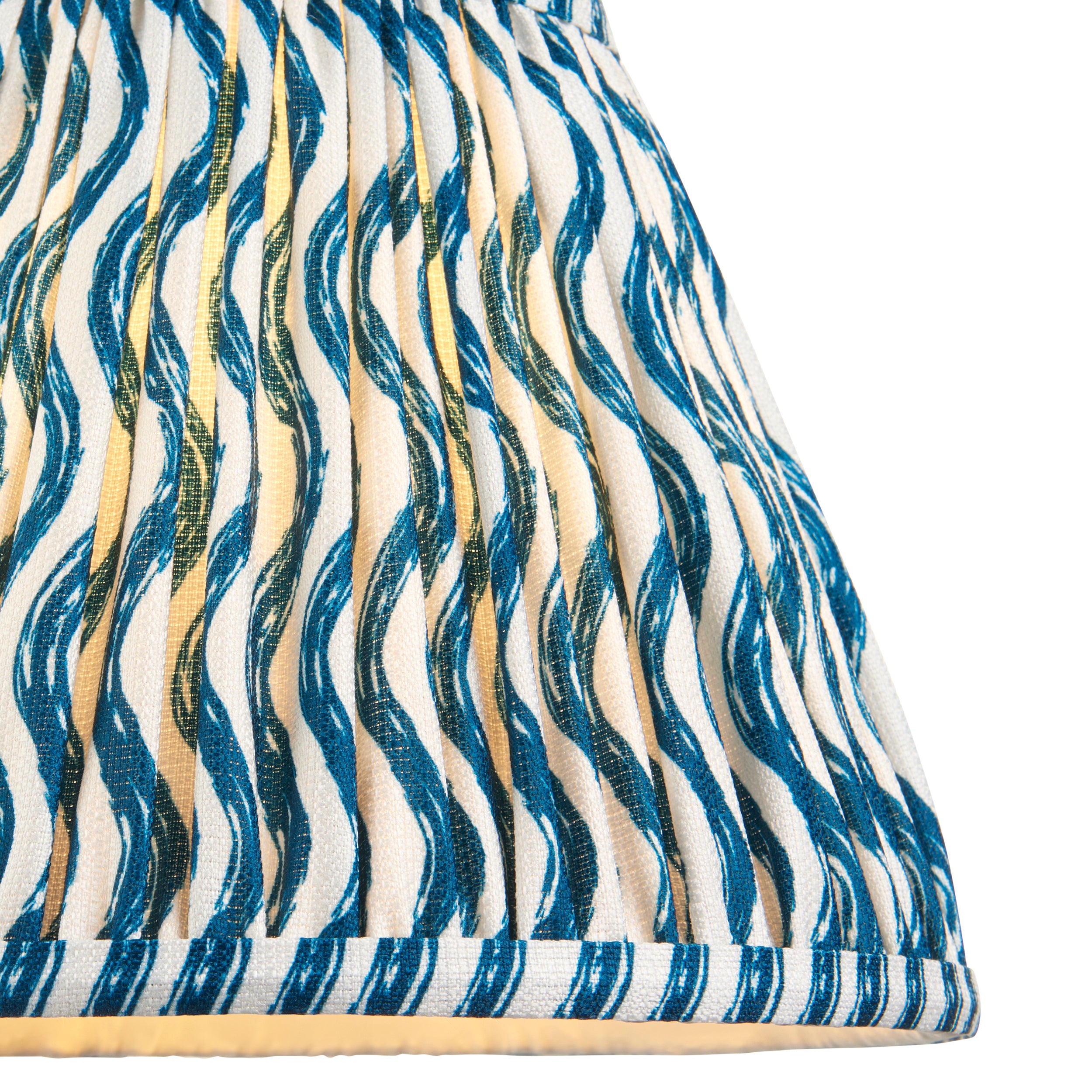 Endon Squash Table Lamp & Ripple 25cm Marlin Blue Shade