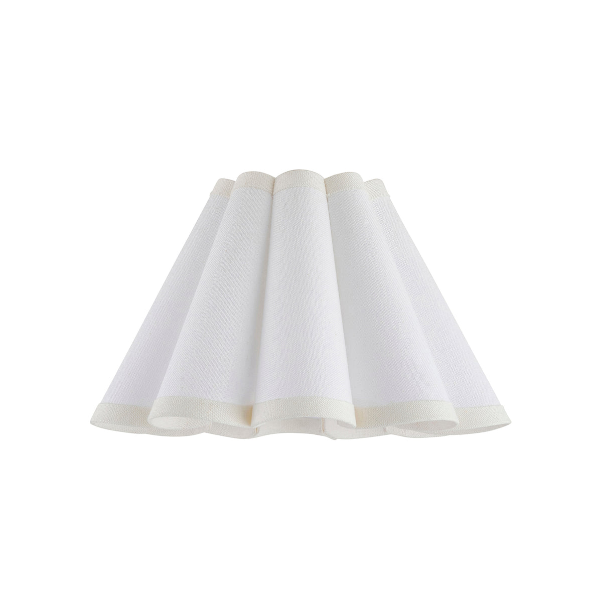 Endon Ayla 22cm Tapered Shade - Vintage White Cotton