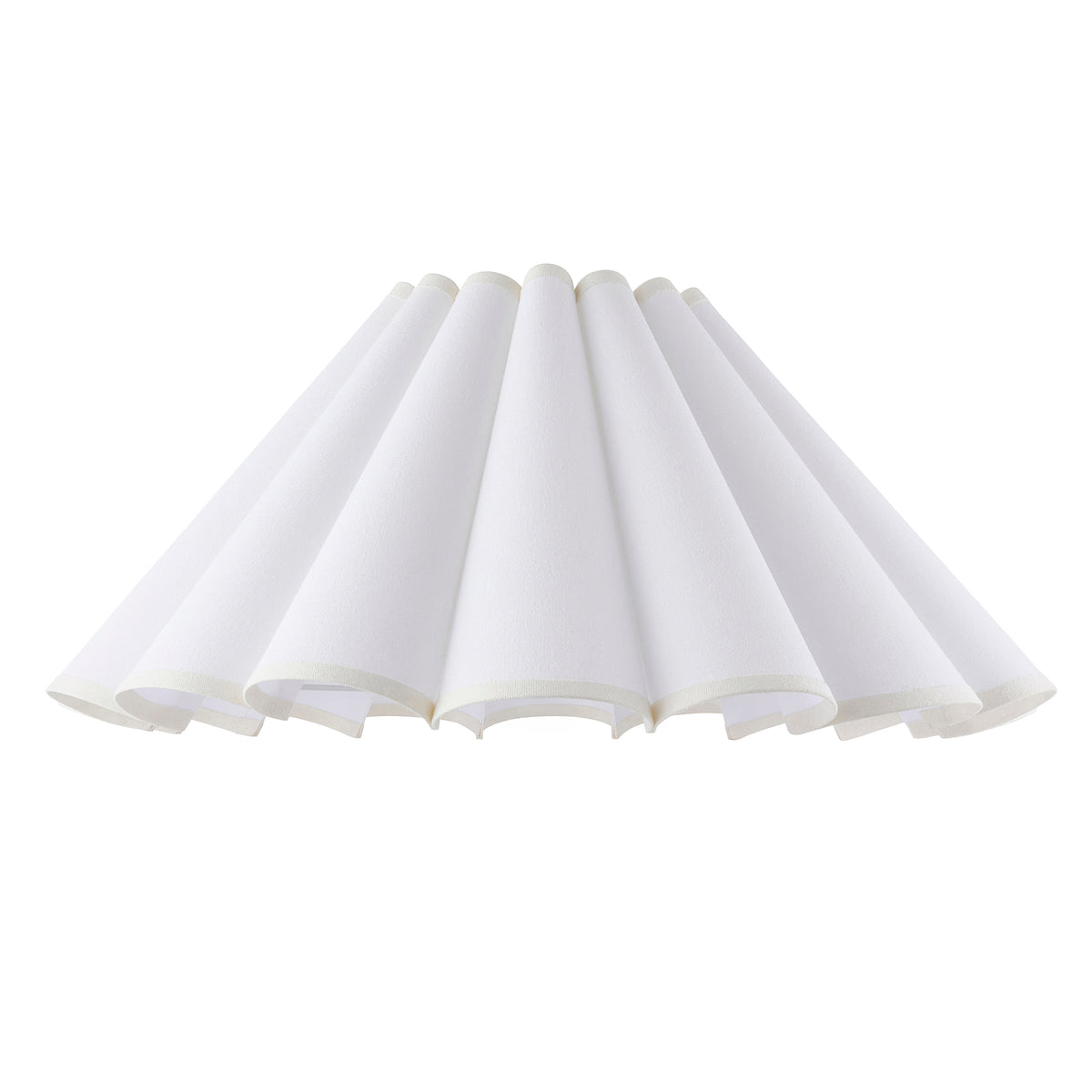 Endon Ayla 53cm Tapered Shade - Vintage White Cotton