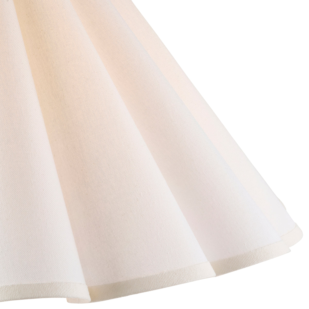 Endon Ayla 53cm Tapered Shade - Vintage White Cotton