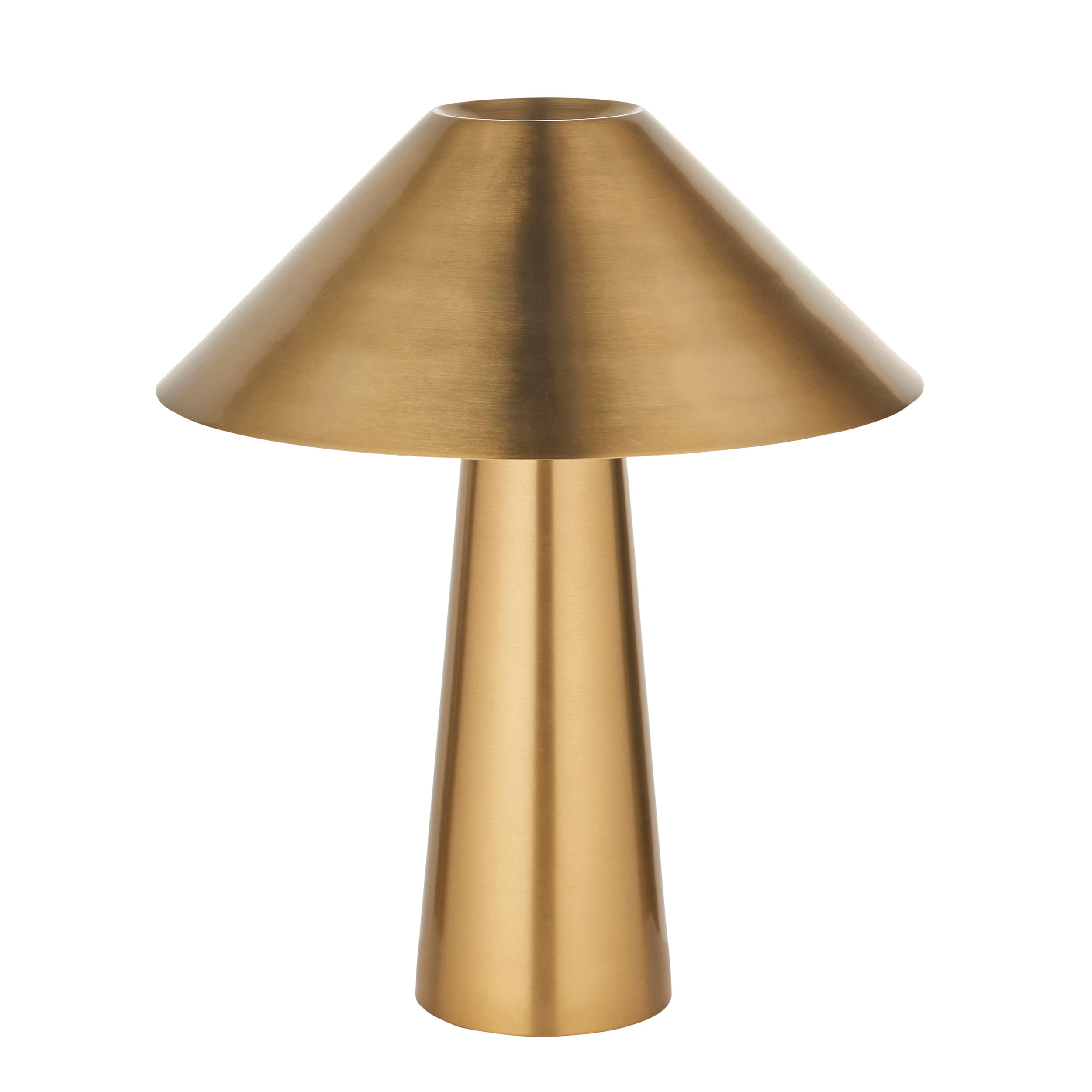 Endon Isak Table Lamp - Brushed Aged Brass Plate