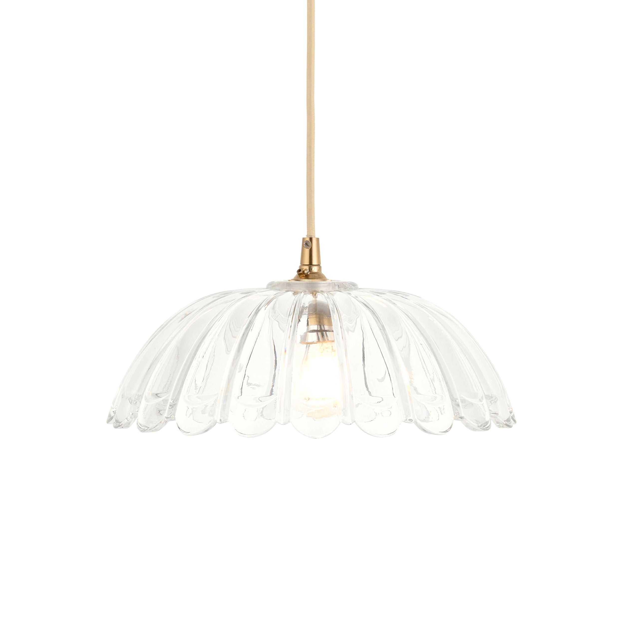 Endon Carnation Easyfit Pendant Shade Only - Clear Glass