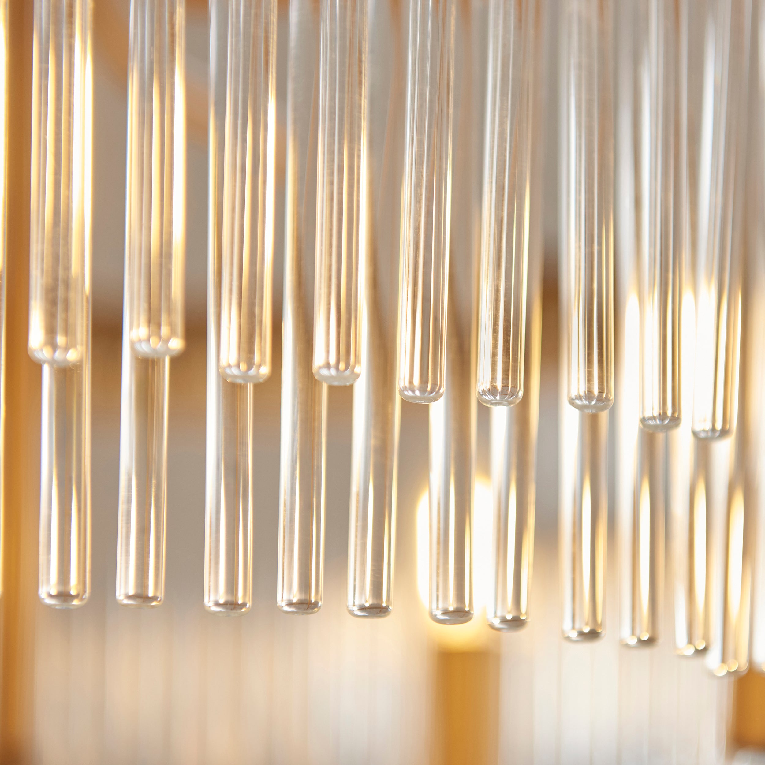 Endon Clermont 5 Light Pendant  - Warm Antique Brass Plate & Clear Glass