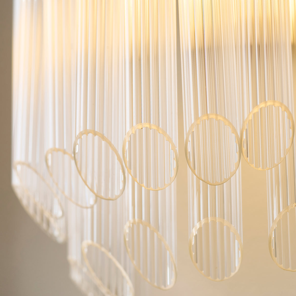 Endon Montpellier Wall Light - Brushed Aged Brass Plate & Clear Ribbed Glass