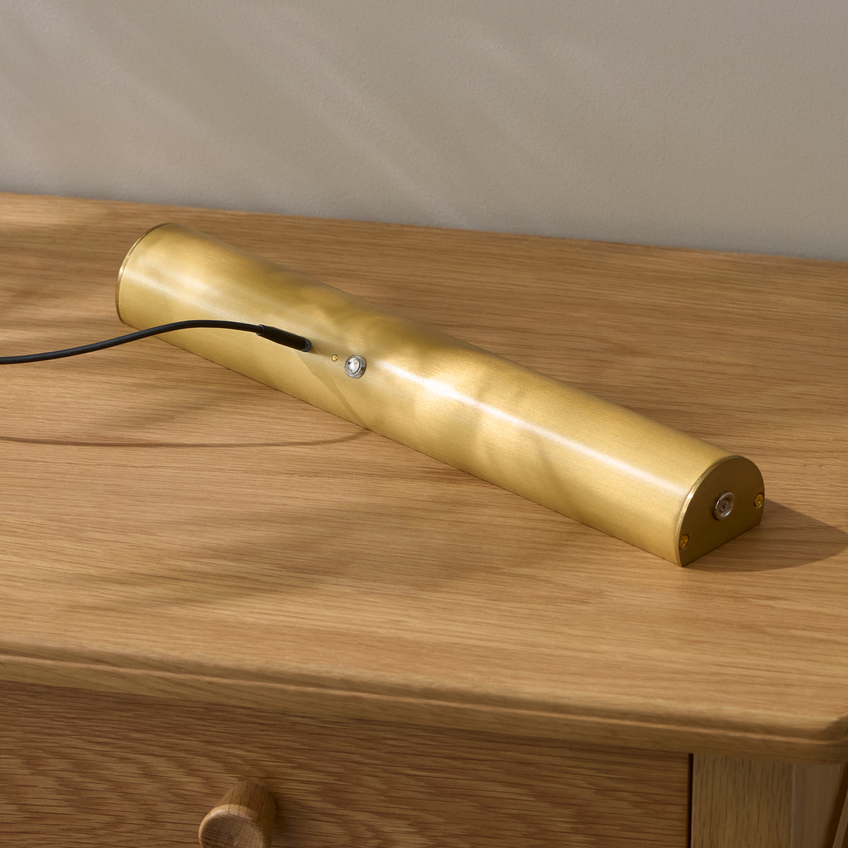 Endon Nantes Rechargeable Picture Light - Warm Brass Plate & Frosted PC