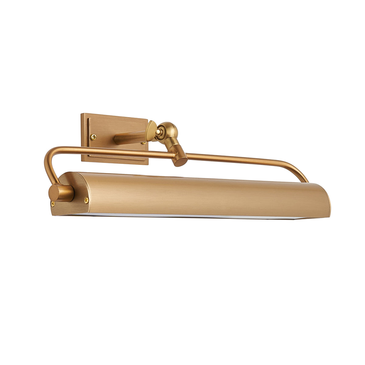 Endon Nantes Rechargeable Picture Light - Warm Brass Plate & Frosted PC