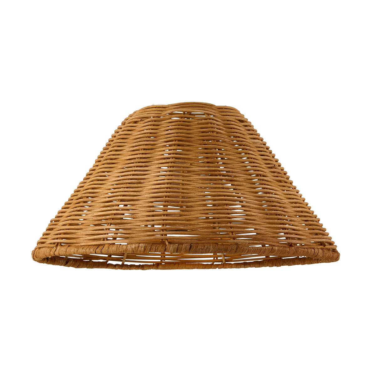 Endon Rattan 22cm Tapered Shade - Dark Rattan