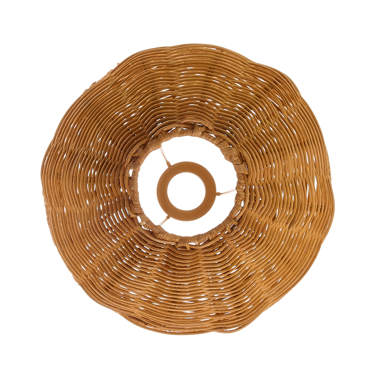 Endon Rattan 22cm Tapered Shade - Dark Rattan