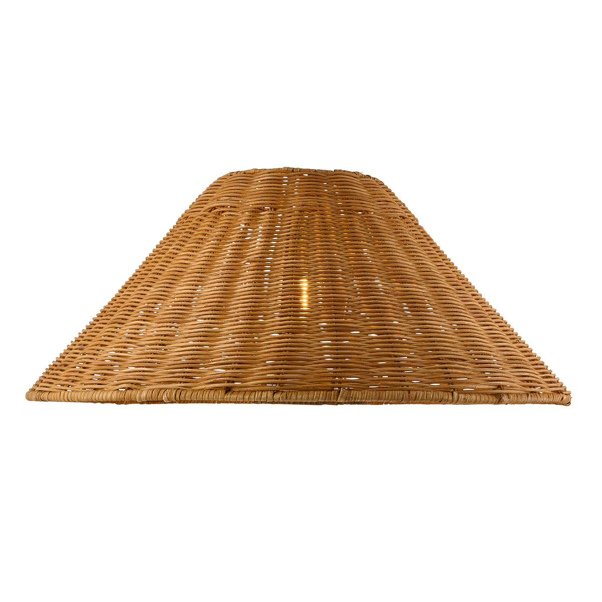 Endon Rattan 52cm Tapered Shade - Dark Rattan