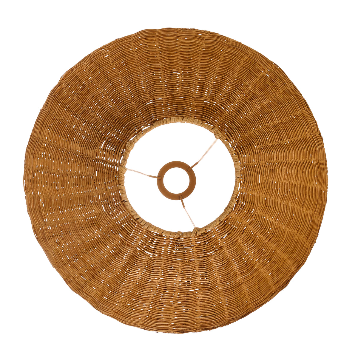 Endon Rattan 52cm Tapered Shade - Dark Rattan