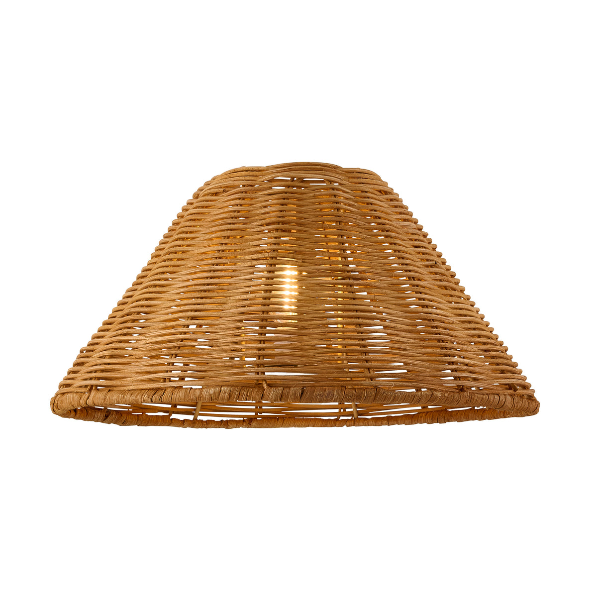 Endon Rattan 31cm Tapered Shade - Dark Rattan