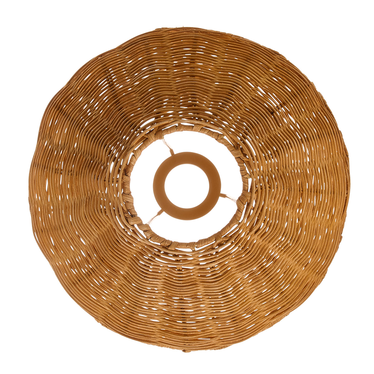 Endon Rattan 31cm Tapered Shade - Dark Rattan