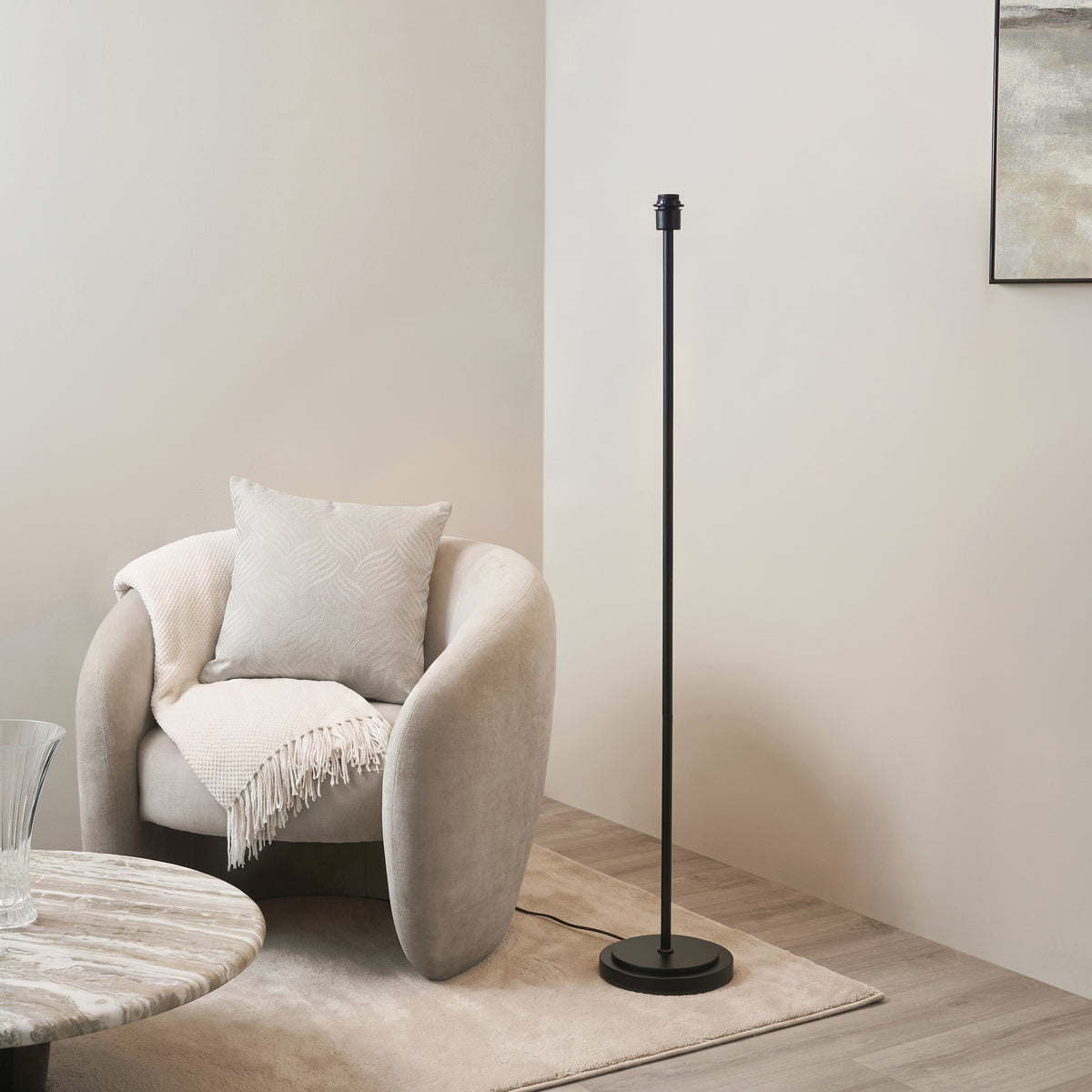 Endon Arlo Floor Base - Matt Black