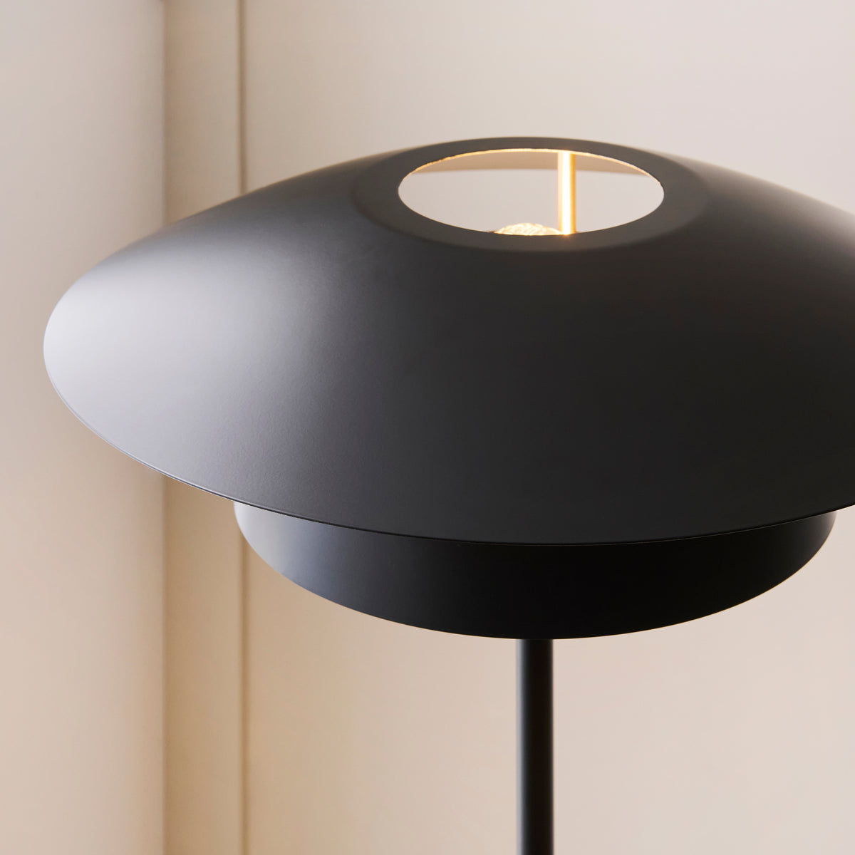 Endon Lyon Floor Light - Matt Black