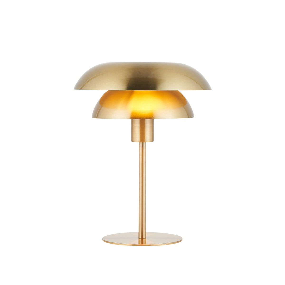 Endon Lyon Table Light - Satin Brass Plate