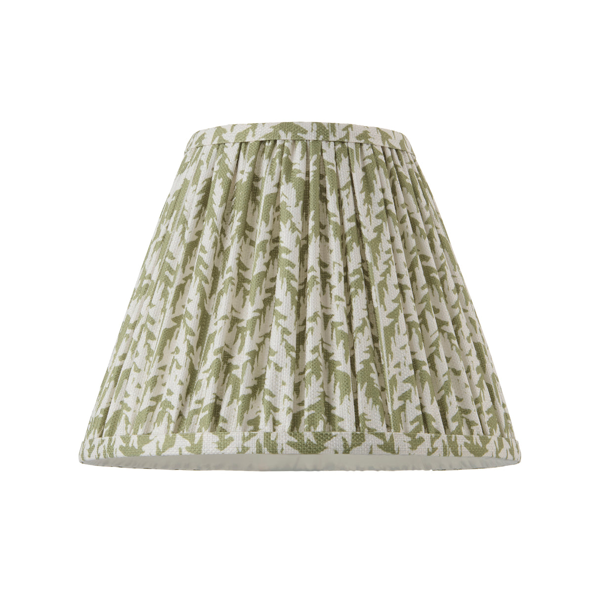 Endon Leaf 25cm Tapered Shade - Herb Garden Green Fabric