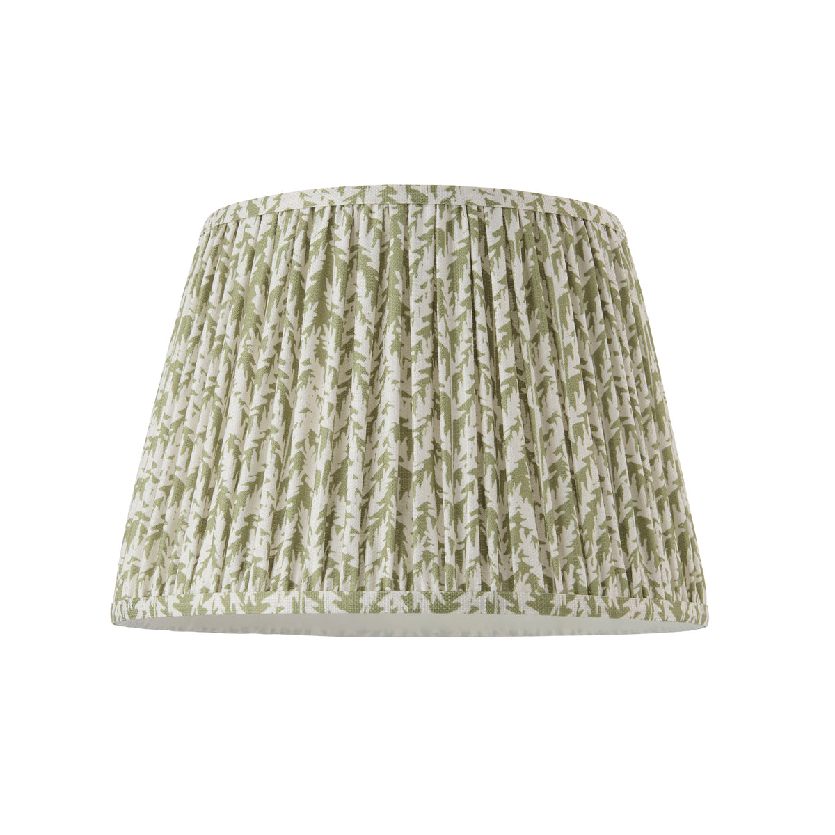 Endon Leaf 35cm Tapered Shade - Herb Garden Green Fabric