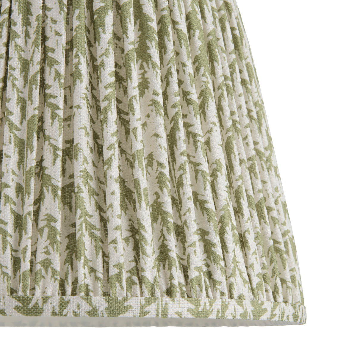 Endon Leaf 35cm Tapered Shade - Herb Garden Green Fabric