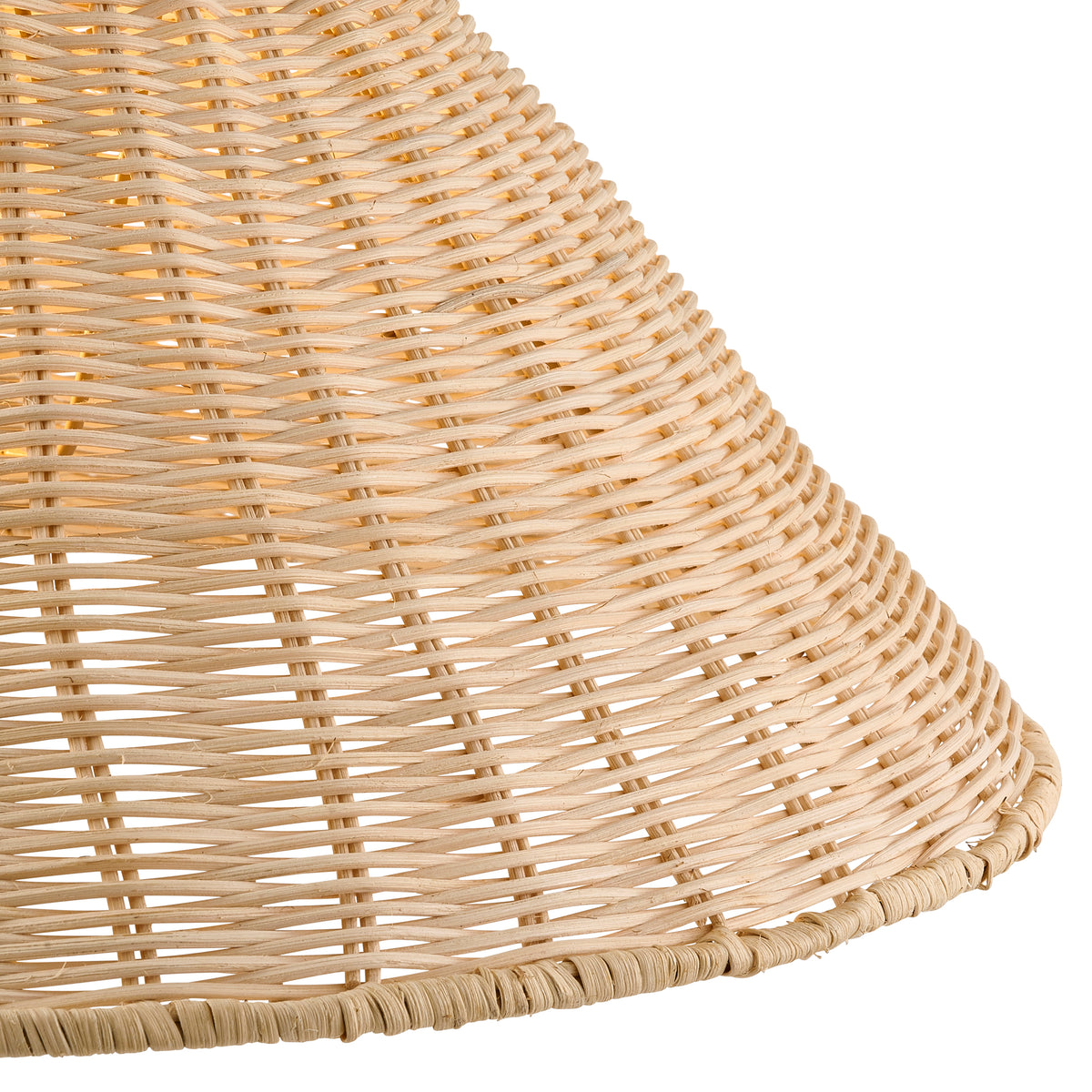 Endon Rattan 52cm Tapered Shade - Natural Rattan